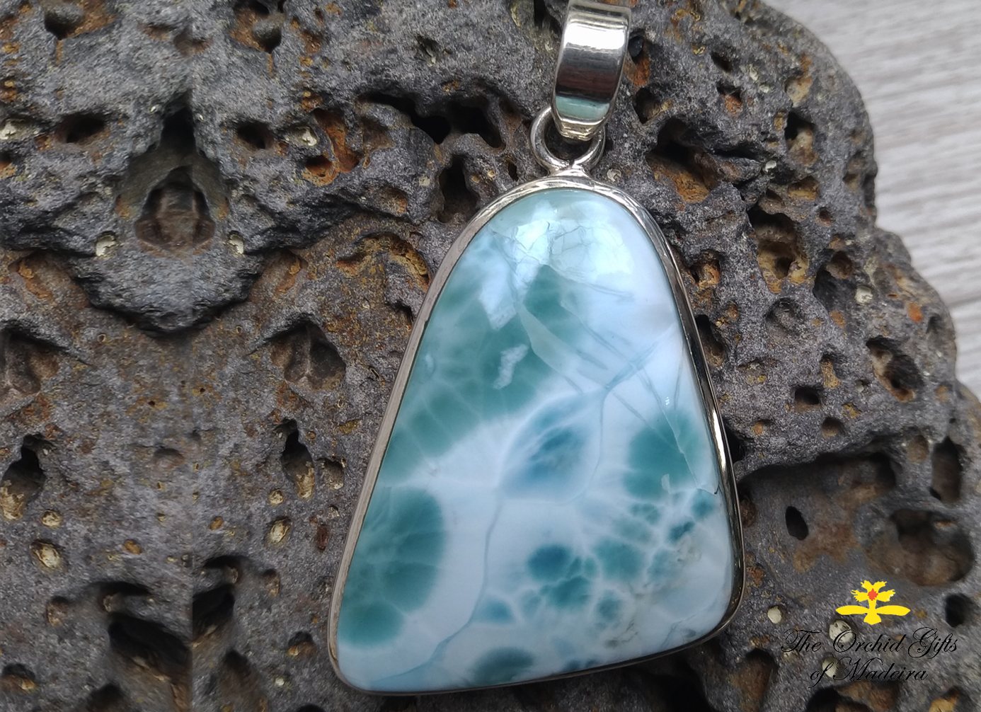 Larimar - Pendant - The Orchid Gifts of Madeira